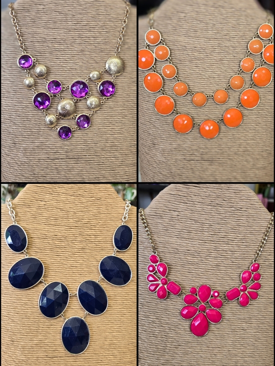 Large Statement Necklace Lot - 28 Pieces - Picture 4 of 8